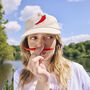 Chilli And Sparkles Embroidered Cream Hat, thumbnail 2 of 12