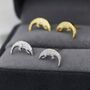 Sterling Silver Pangolin Stud Earrings, thumbnail 1 of 11