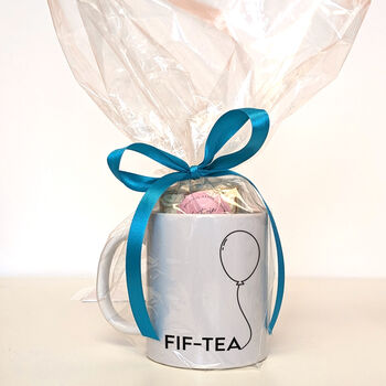 Personalised Milestone Birthday Tea Mugs And Cake, 4 of 5