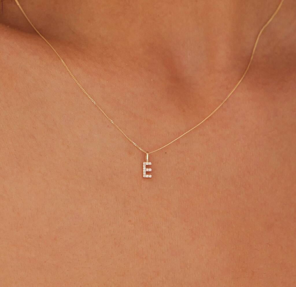 Dainty Initial Letter Necklace | Caitlyn Minimalist