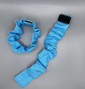 Breastfeeding Scrunchie Light Blue Cotton, 3 of 4