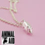 Silver Pig Pendant Necklace Animal Aid, thumbnail 1 of 3
