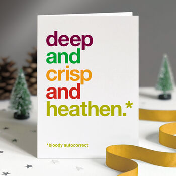 Autocorrect Pack Of Eight Funny Christmas Cards, 5 of 10