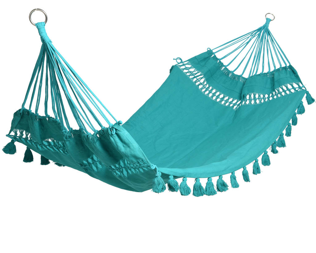 coral garden hammock with tassel fringe by ella james
