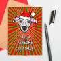 Large Size Whippet Christmas Card, thumbnail 1 of 2