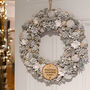 Large Winter Snowdrop Deluxe Christmas Wreath, thumbnail 3 of 4