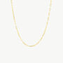 Large Rectangular Gold Link Chain Necklace, thumbnail 2 of 6