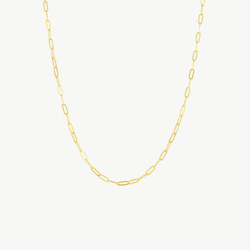 Large Rectangular Gold Link Chain Necklace, 2 of 6