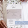 Periwinkle Foliage Concertina Wedding Invitations, thumbnail 2 of 9