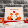 'Foxes' Personalised Valentines Card, thumbnail 3 of 4