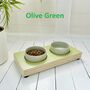 Dog / Cat Wooden Feeding Station With Ceramic Bowls, thumbnail 8 of 12