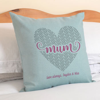 Personalised Love Mum Cushion, 3 of 5