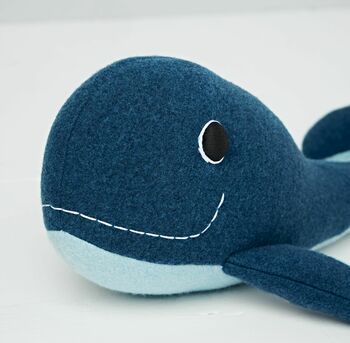 Whale Soft Toy Personalised And Handmade, 3 of 10