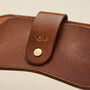 Personalised Leather Glasses Case With Clip, thumbnail 3 of 4