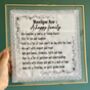 Embroidered Handkerchief Recipe For A Happy Family, thumbnail 3 of 4