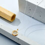 9k Gold Honeycomb Bee Necklace, thumbnail 1 of 3