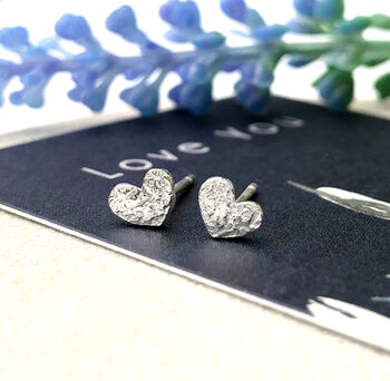 Sterling Silver Mini Heart Earrings, 3 of 12