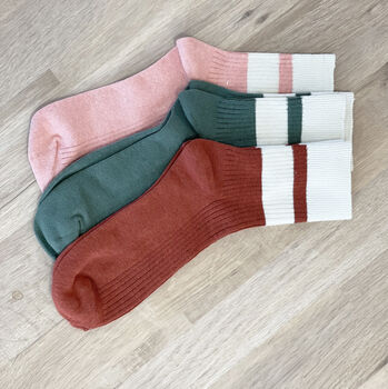 Pack Of Three Preppy Style Solesmith Socks, 7 of 10