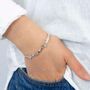 Riviera Blue Topaz And Freshwater Pearl Bracelet, thumbnail 2 of 7