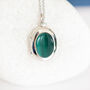 Personalised Malachite Locket In Sterling Silver, thumbnail 1 of 11