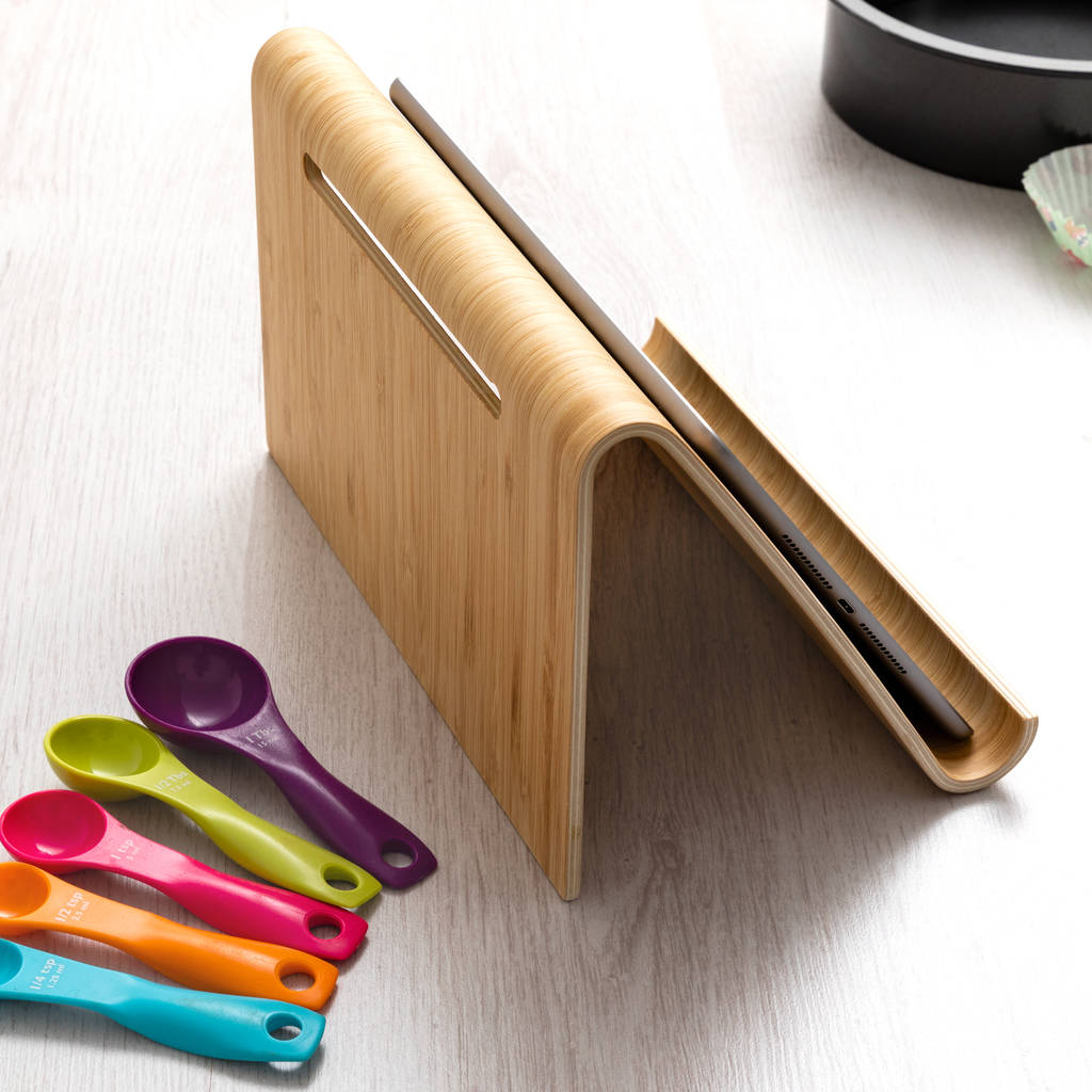 Personalised Recipe Book Or Tablet Stand For Kitchen By Mirrorin