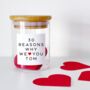 Personalised 30 Reasons Why I/We Love You Jar, thumbnail 7 of 9