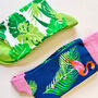 Personalised Flamingo Two Pairs Of Socks In A Box, thumbnail 4 of 8