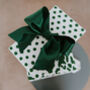 Christmas Green Spotty Luxury Wrapping Paper, thumbnail 2 of 8