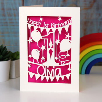 Personalised First Birthday Card, 5 of 9