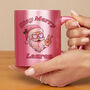 Personalised Stay Merry Santa Pink Mug, thumbnail 2 of 4