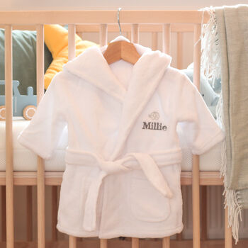 Personalised Baby Dressing Gown Gift For Little Girl, 8 of 11