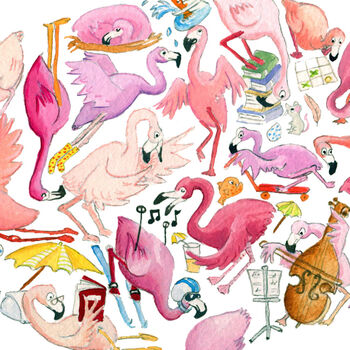 F Is For Flamingo Print, 3 of 4