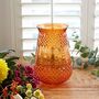 Orange Recycled Glass Vase, thumbnail 1 of 5