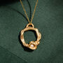 Real Opal And Gold Vermeil Plated Eternity Necklace, thumbnail 8 of 11