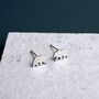 Sterling Silver Bear Stud Earrings, thumbnail 1 of 7