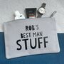 Best Man Stuff Storage Pouch Bag, thumbnail 1 of 5