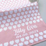 Personalised Knitted Heart Baby Blanket, thumbnail 4 of 11