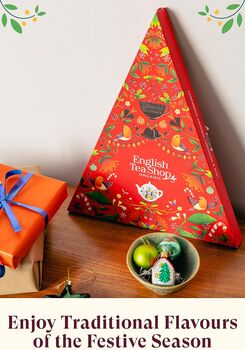 English Tea Shop Triangular Red Advent Calendar, 2 of 3