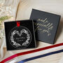Personalised Wedding Ornament Custom Names And Date, thumbnail 3 of 8