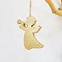 Gold Angel Hanging Christmas Tree Decoration, thumbnail 1 of 2