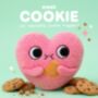 Munchies: Valentine Plush Cookie Love Heart Soft Toy, thumbnail 1 of 3