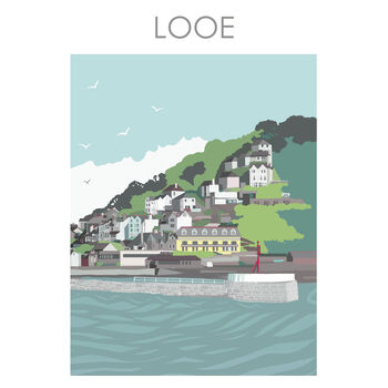 Looe Harbour Entrance Cornwall Art Print, 2 of 2