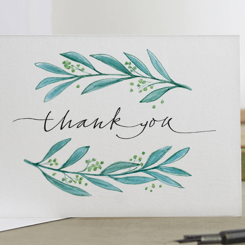 'Thank You' Garland Card By Gabrielle Izen Design | notonthehighstreet.com