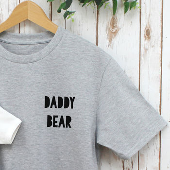 Daddy Bear Baby And Dad T Shirt Set, 2 of 6