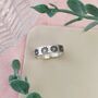 Seven Chakras Silver Band Ring Can Be Personalised, thumbnail 1 of 7
