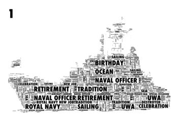 Cruise Ship/Naval Ship/Sailing Ship Personalised Print, 3 of 4