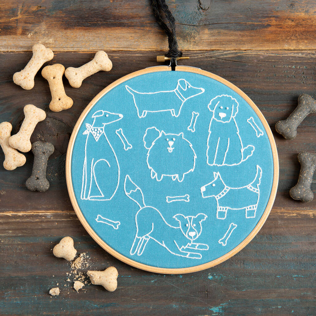 Dandy Dogs Embroidery Kit, 1 of 7