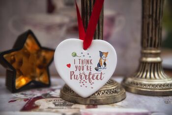 Cat Breed Purrfect Ceramic Heart, 5 of 7