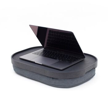 Lap Tray Antislip Wood Top With Cotton Cushion, 7 of 11