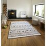 Ethnic Shaggy Cream Rug, thumbnail 1 of 11
